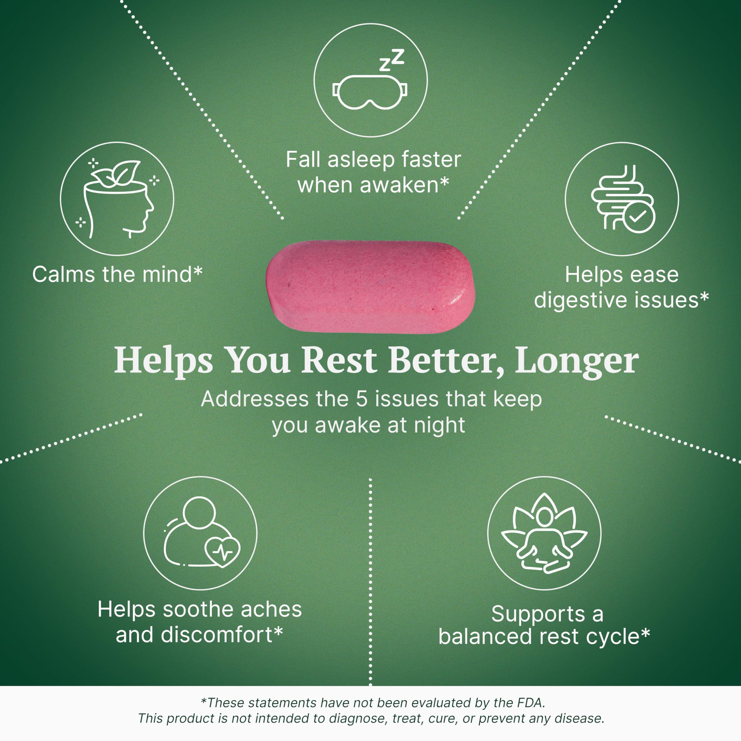 Capsules arranged beside the NoctoPlex bottle