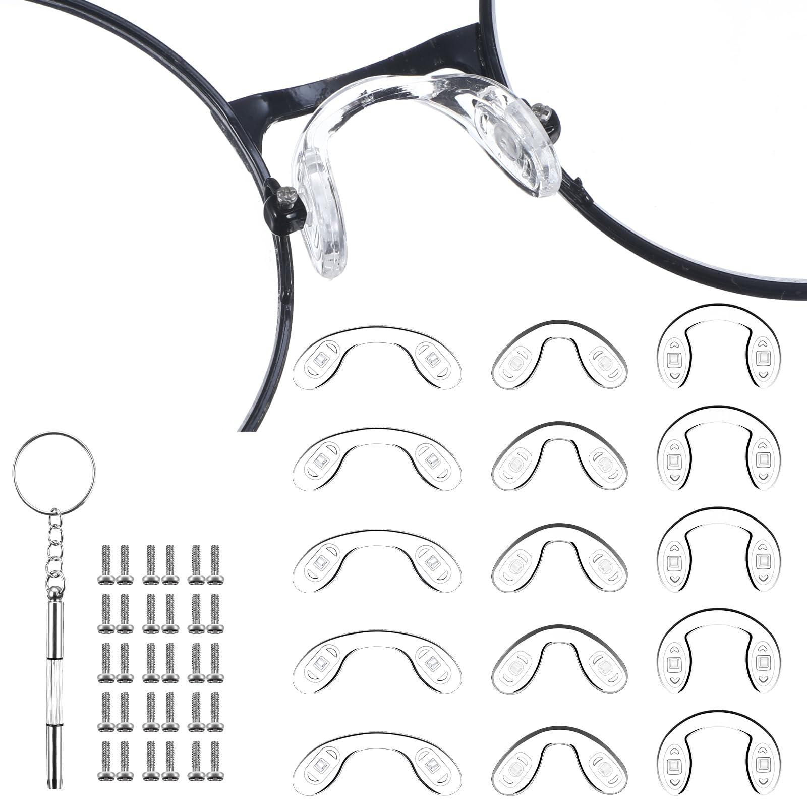 Nogeqi silicone nose pads close-up with U-shaped design