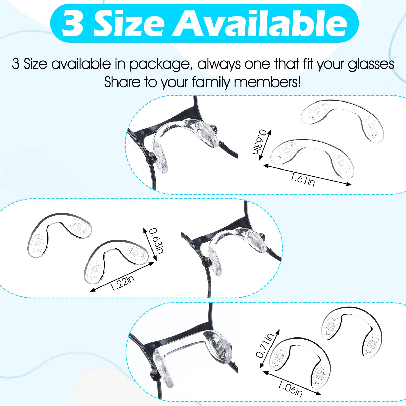 Three shapes with installation tool included