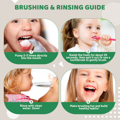 Soft foam texture of NOHOO kids toothpaste for improved brushing