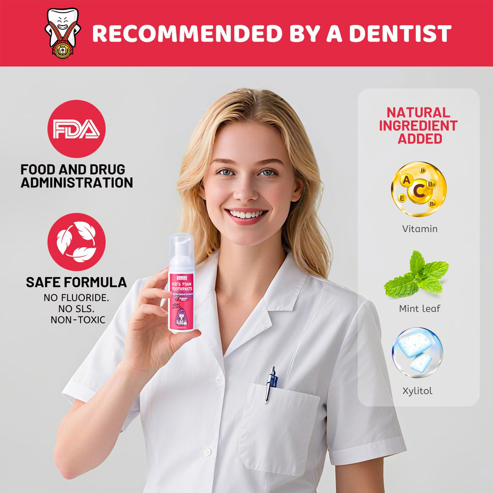Easy brushing guide for NOHOO fluoride-free toothpaste