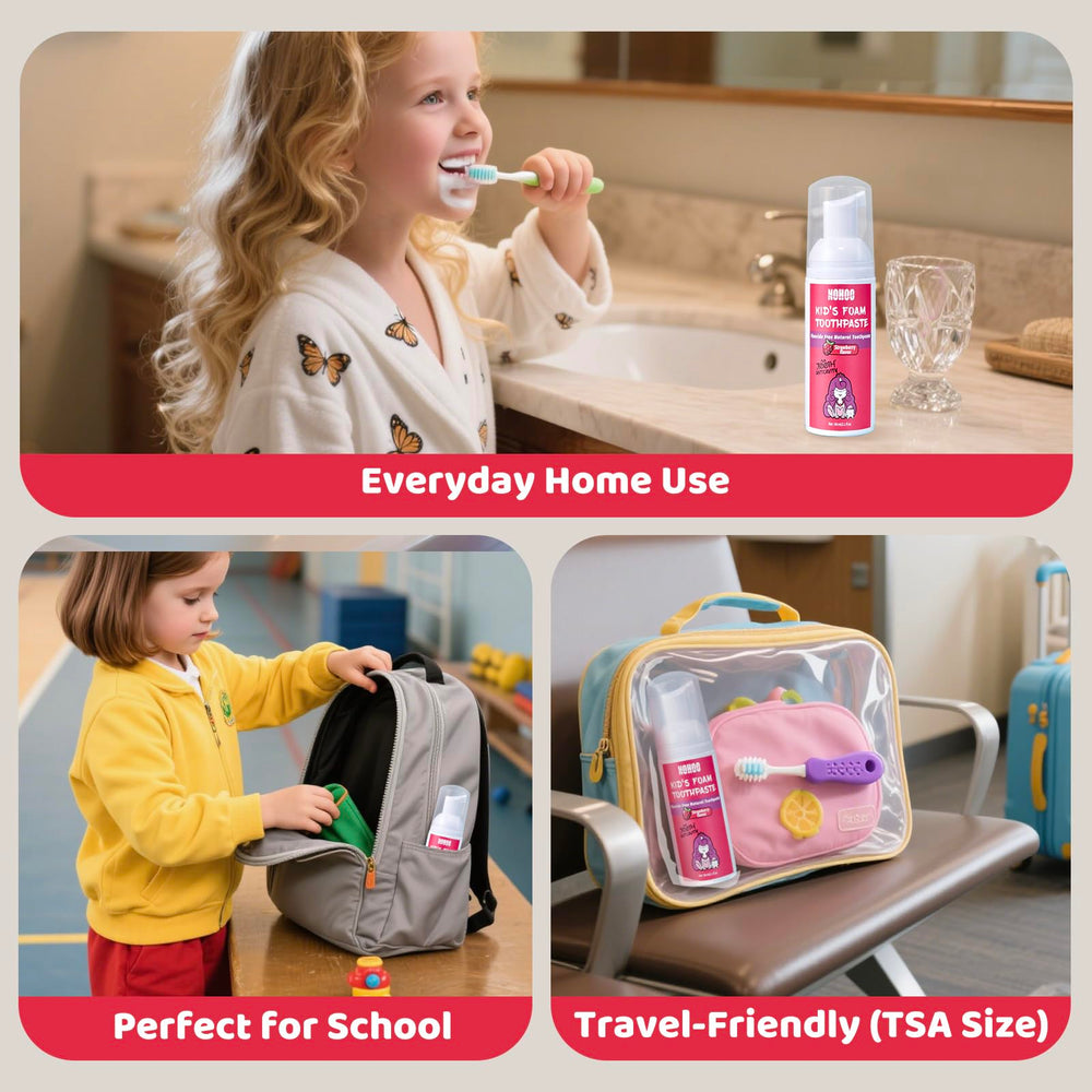 Natural fruit extracts and gentle cleansers in NOHOO toothpaste