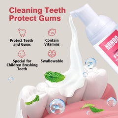Travel-size NOHOO 60ml pump bottle for kids toothpaste