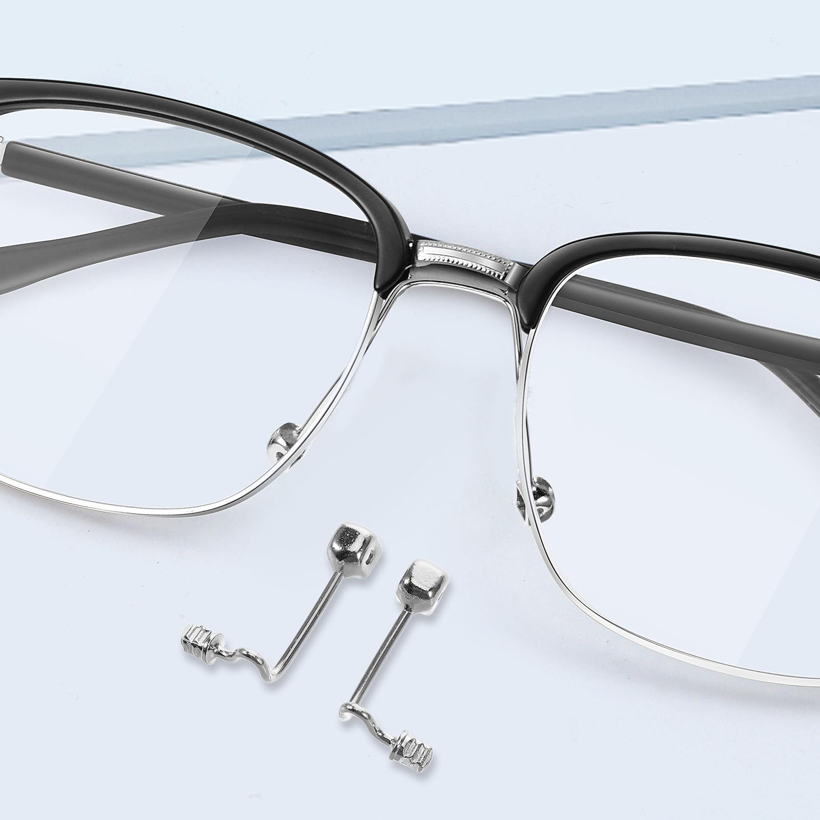 Metal nose bridge replacement for glasses