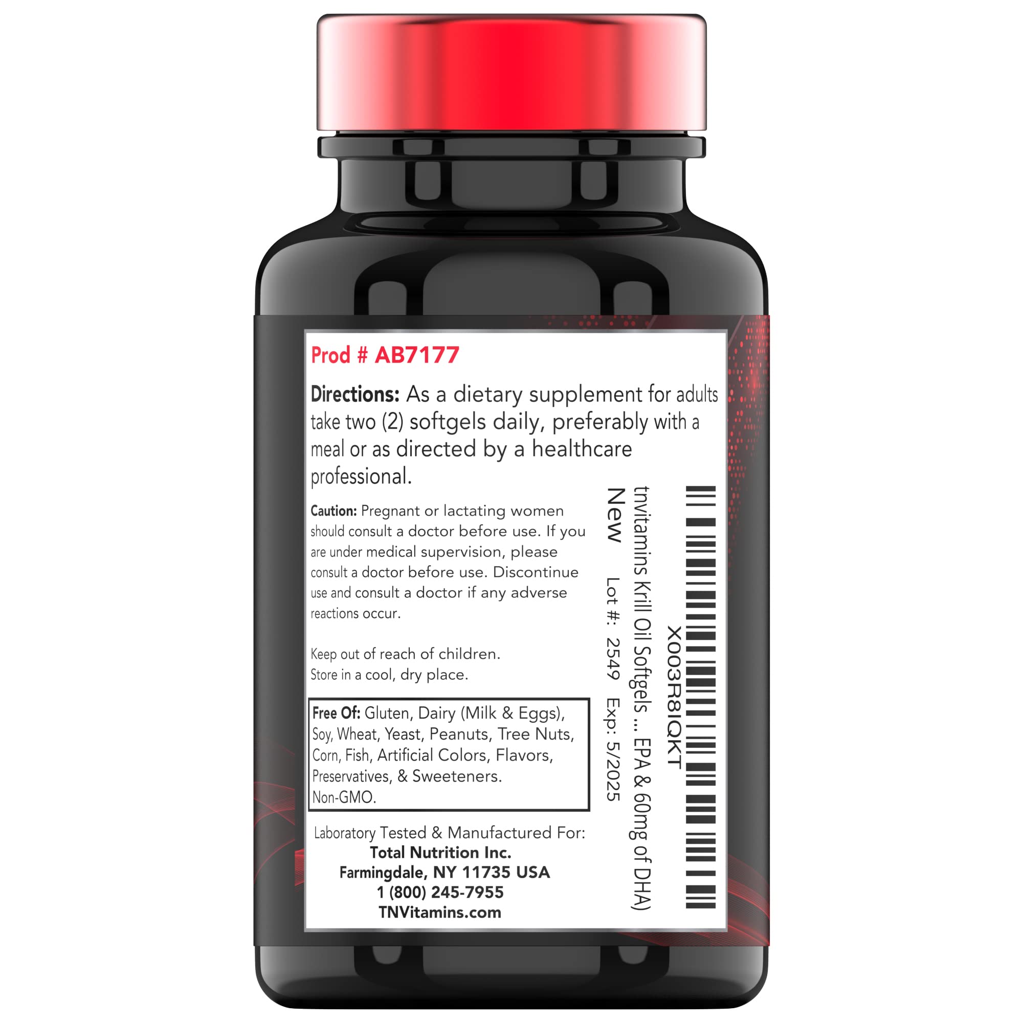 Non-GMO, allergen-free krill oil icon