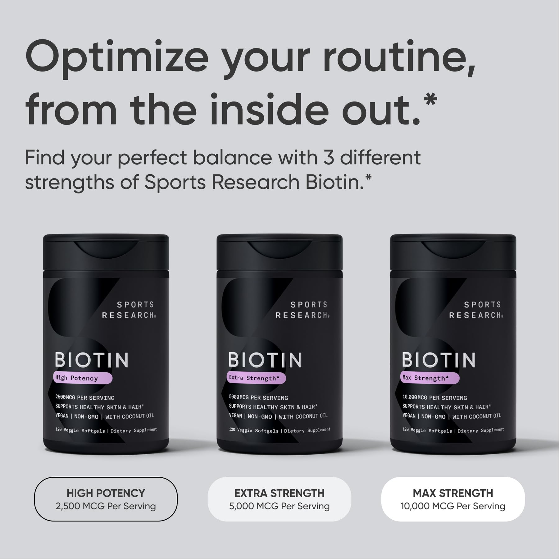 Non-GMO verified Biotin capsule image