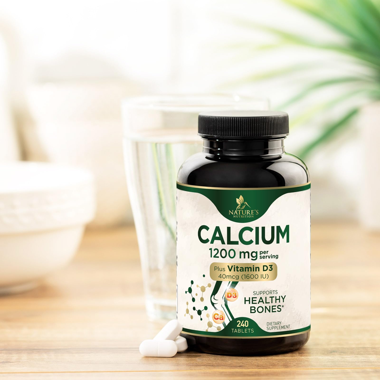 Calcium 1200 mg with Vitamin D3 suitable for women and men