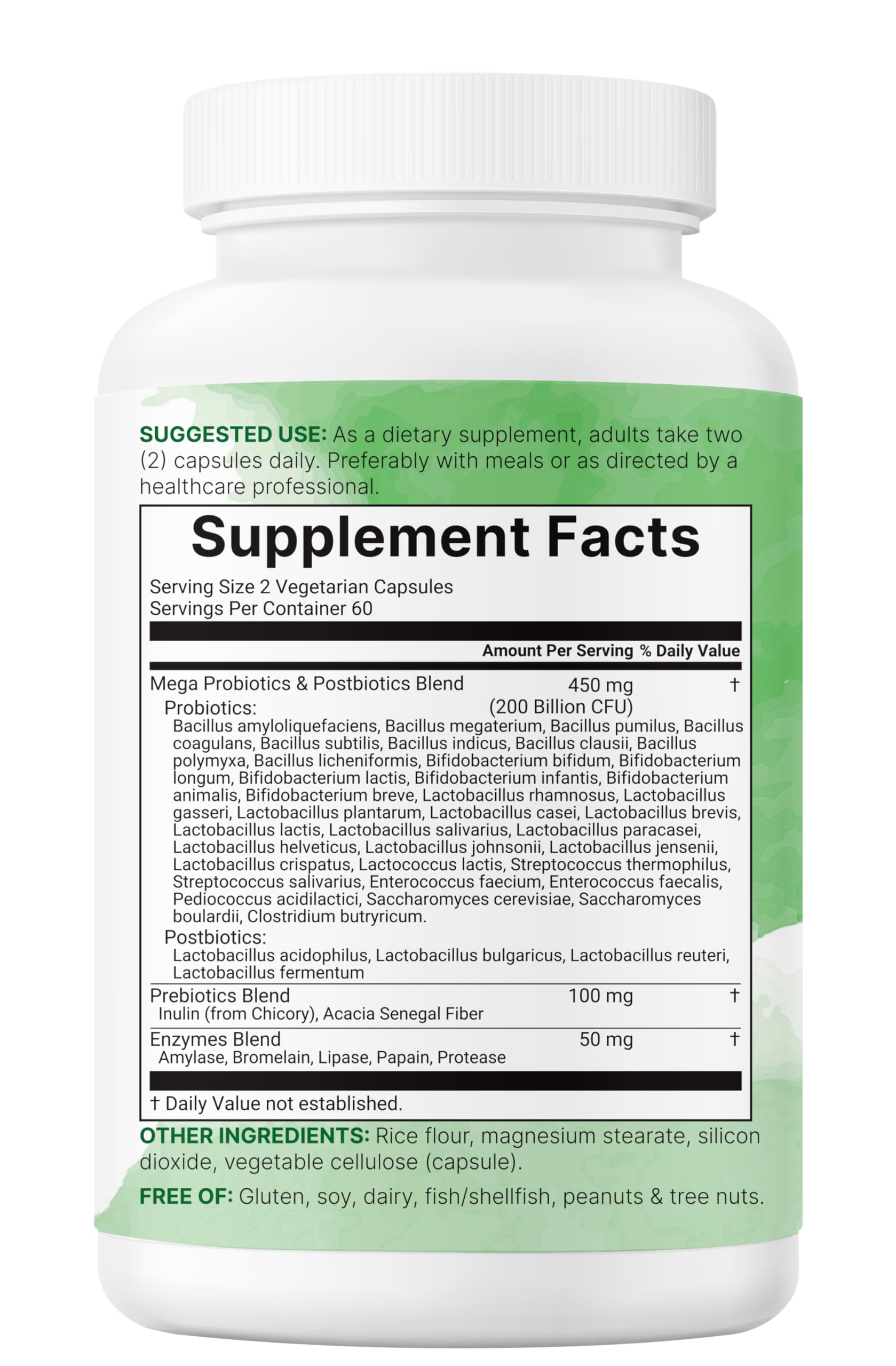 Non-GMO formula: soy-free, dairy-free, gluten-free