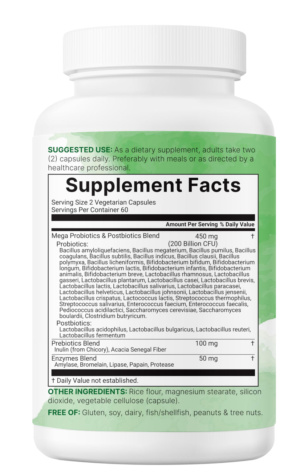 Non-GMO formula: soy-free, dairy-free, gluten-free