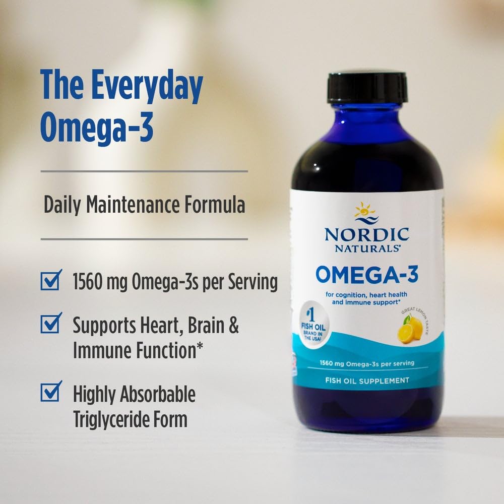 Non-GMO, gluten-free and dairy-free seal on Omega-3 bottle
