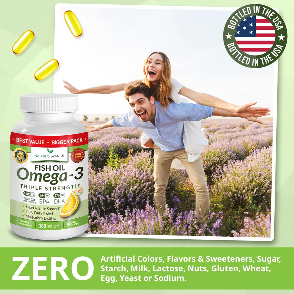 Non-GMO, gluten-free and dairy-free omega-3 information