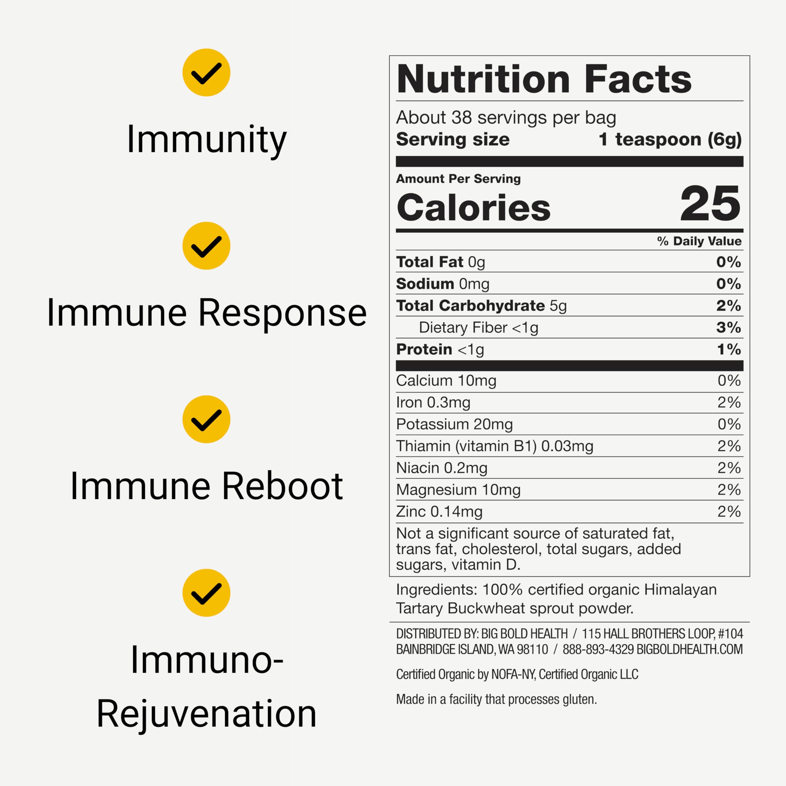 Non-GMO gluten-free grain-free vegetarian label