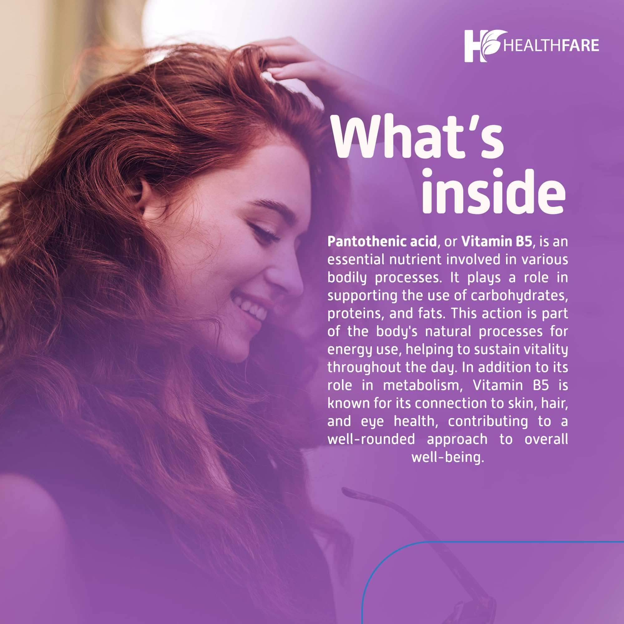 Non-GMO and Gluten-Free icons for Healthfare Pantothenic Acid