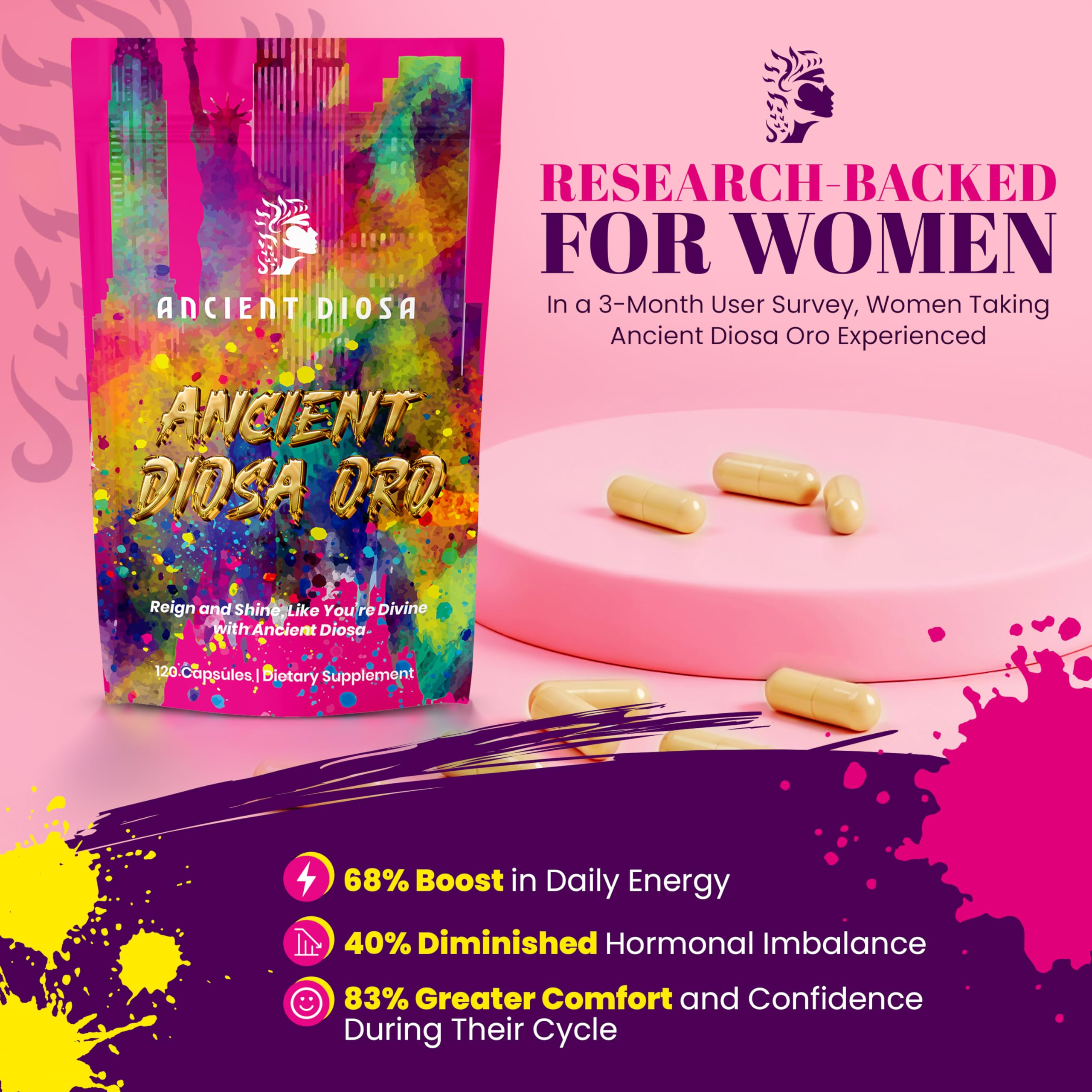 Non-GMO and gluten-free label on packaging