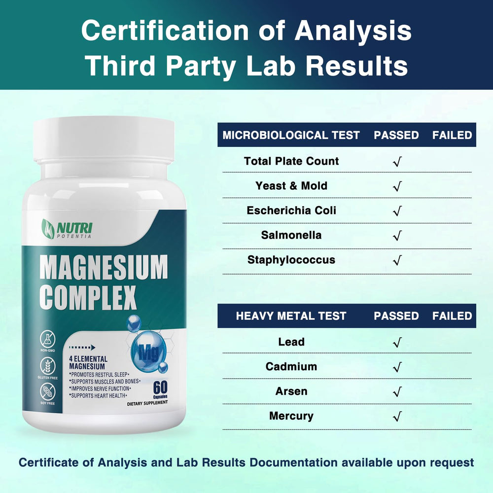 Non-GMO, gluten-free magnesium supplement