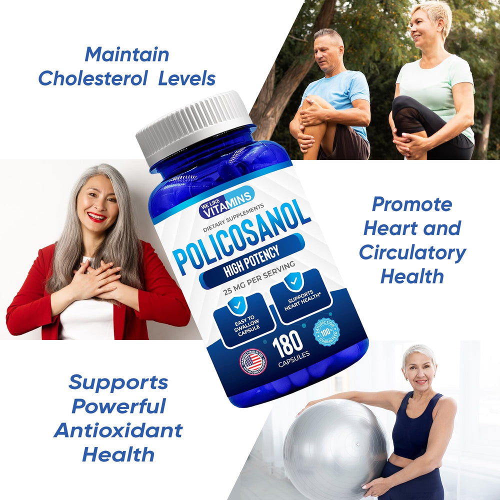 Non-GMO and gluten-free Policosanol supplement