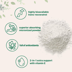 Non-GMO gluten-free soy-free resveratrol powder packaging