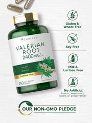 Non-GMO and gluten-free Valerian Root herbal supplement