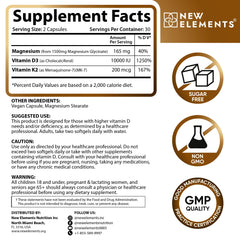 Non-GMO, gluten-free vegan capsules packaging