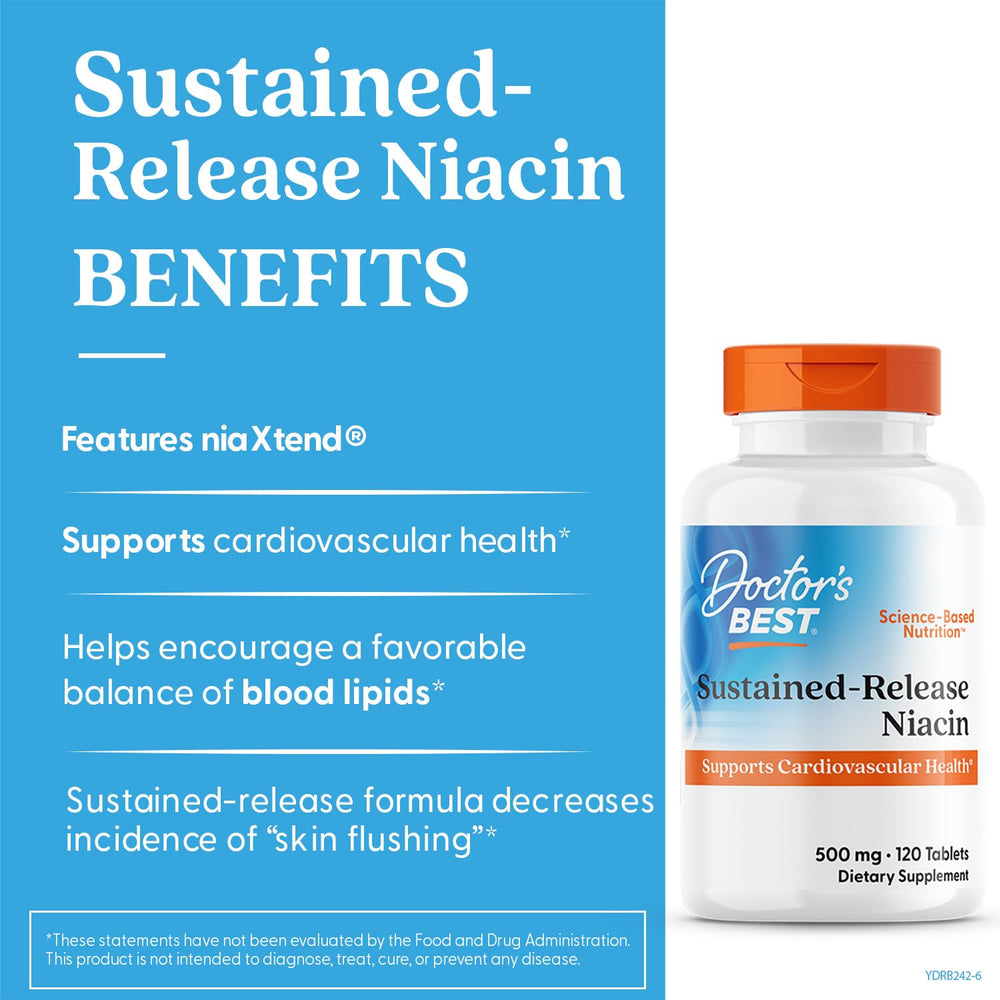 Non-GMO gluten-free vegan niacin supplement label