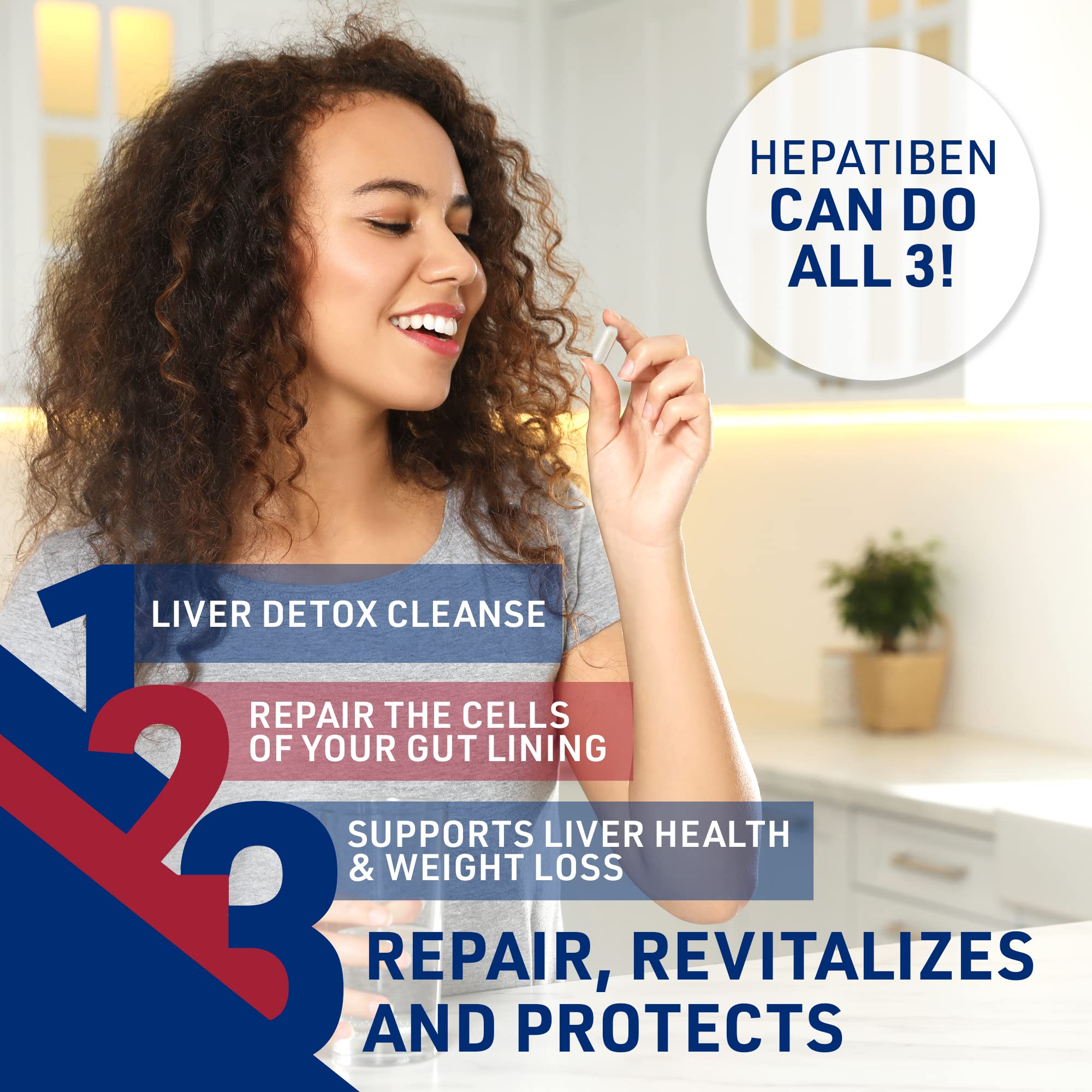 Non-GMO label illustration for Hepatiben Liver Detox Cleanse
