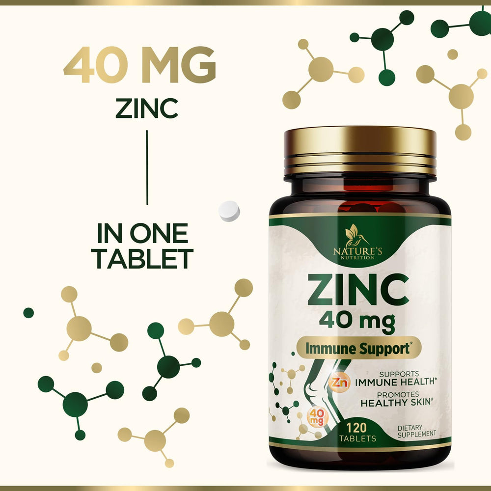 Non-GMO label on zinc 40mg supplement bottle