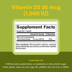 Non-GMO lichen source used for Vitamin D3.