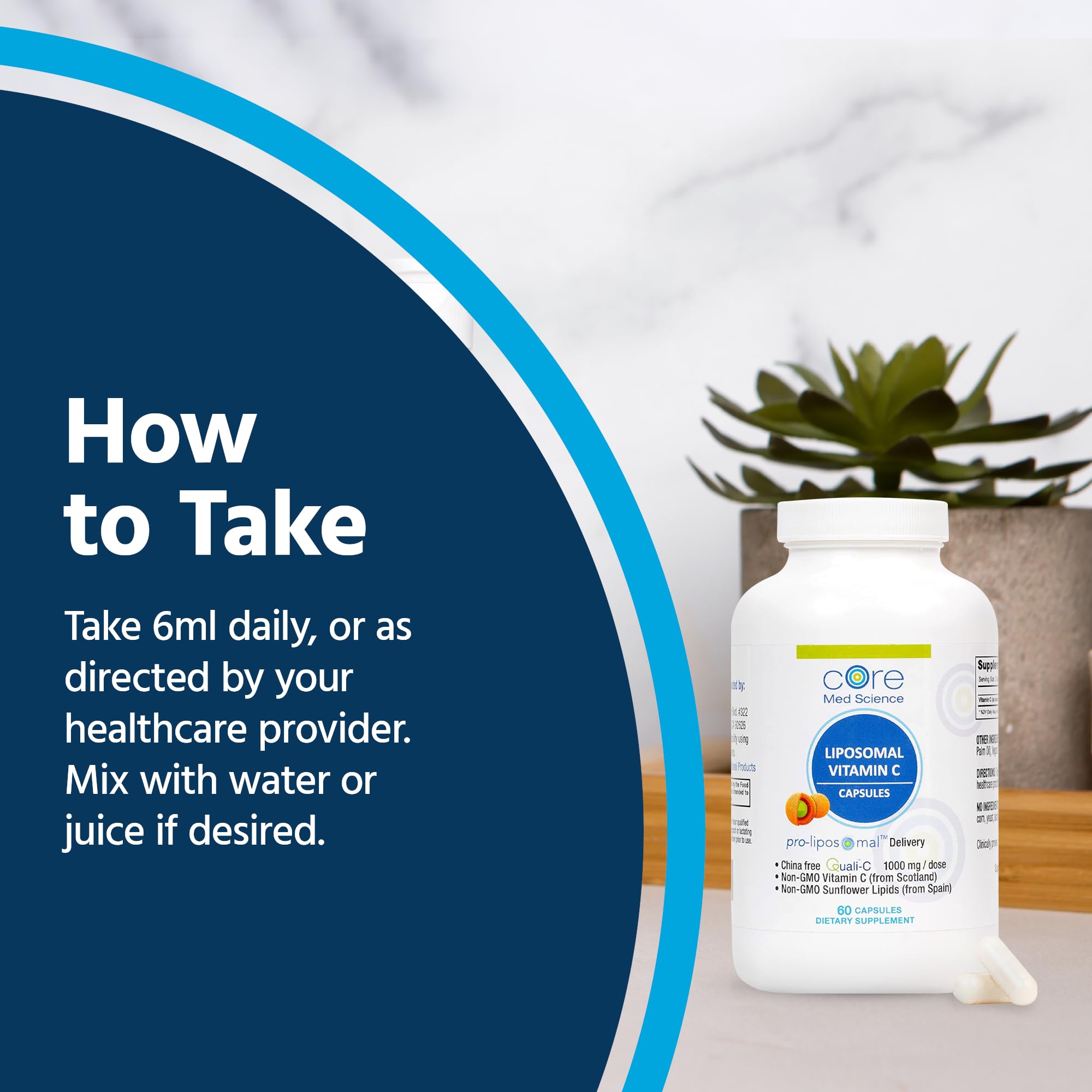 Non-GMO liposomal Vitamin C supplement