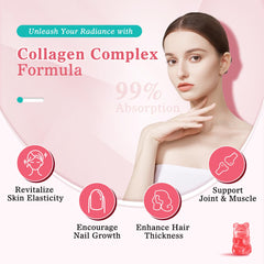 Non-GMO, sugar-free pectin-based collagen gummies label