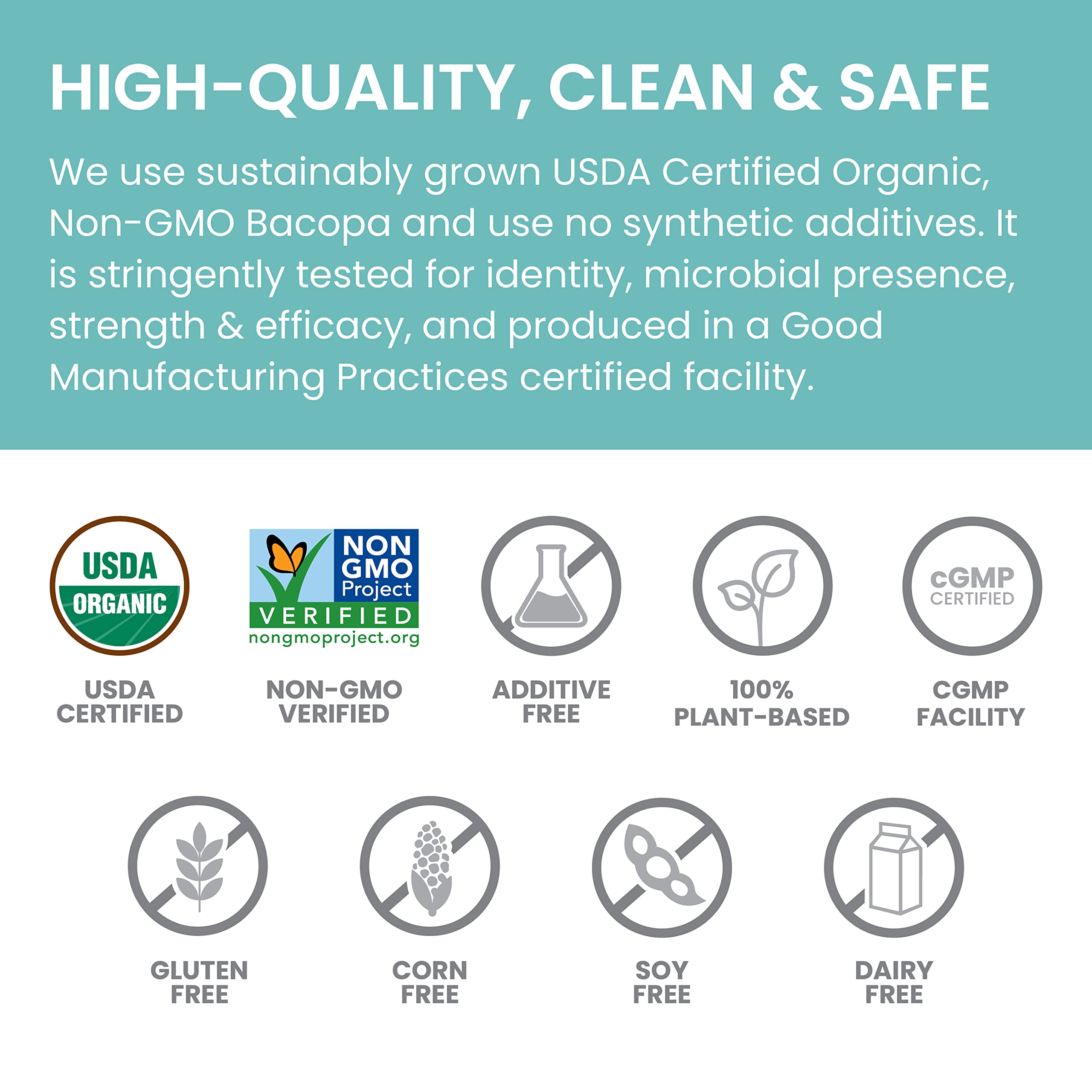 Non-GMO plant-based caplets in bottle