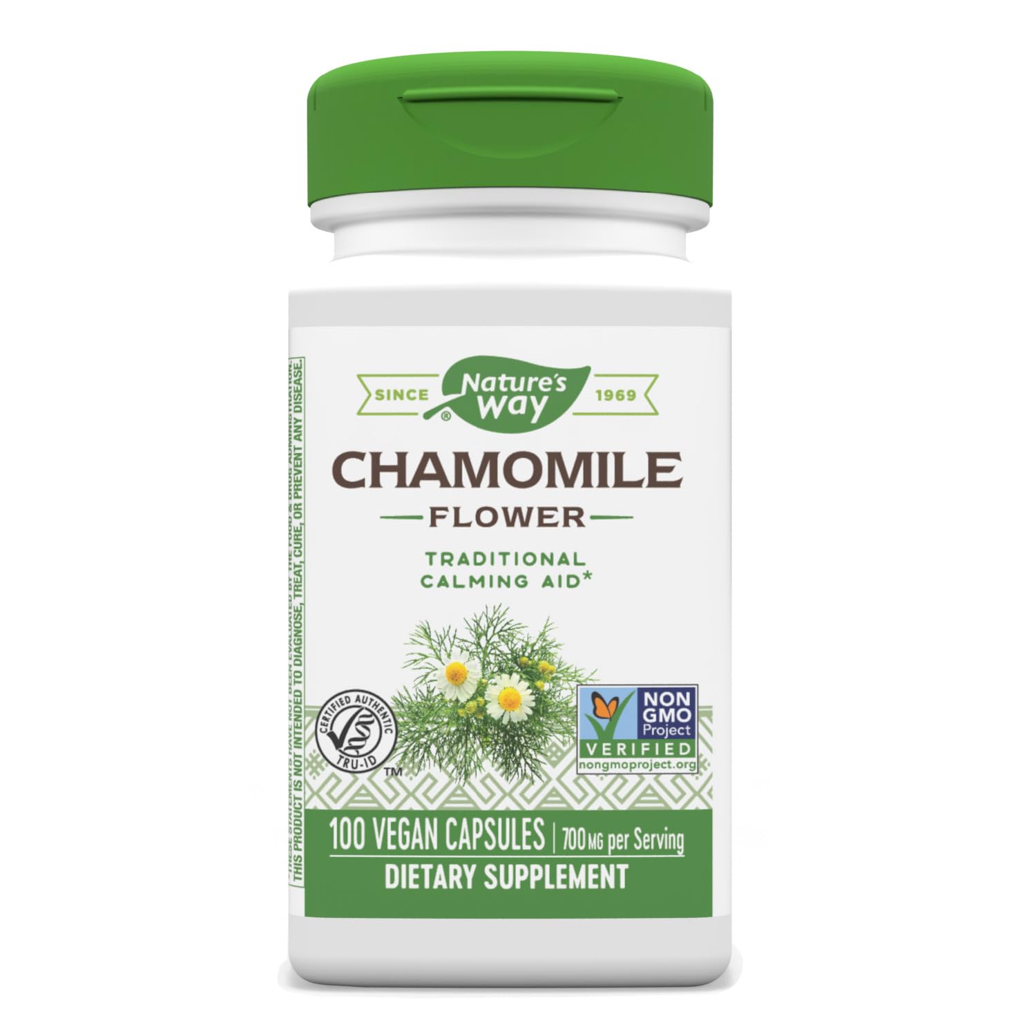 Non-GMO Project Verified badge for Chamomile Flower supplement