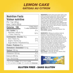 Non-GMO Pure Protein Bars Lemon Cake, 50g