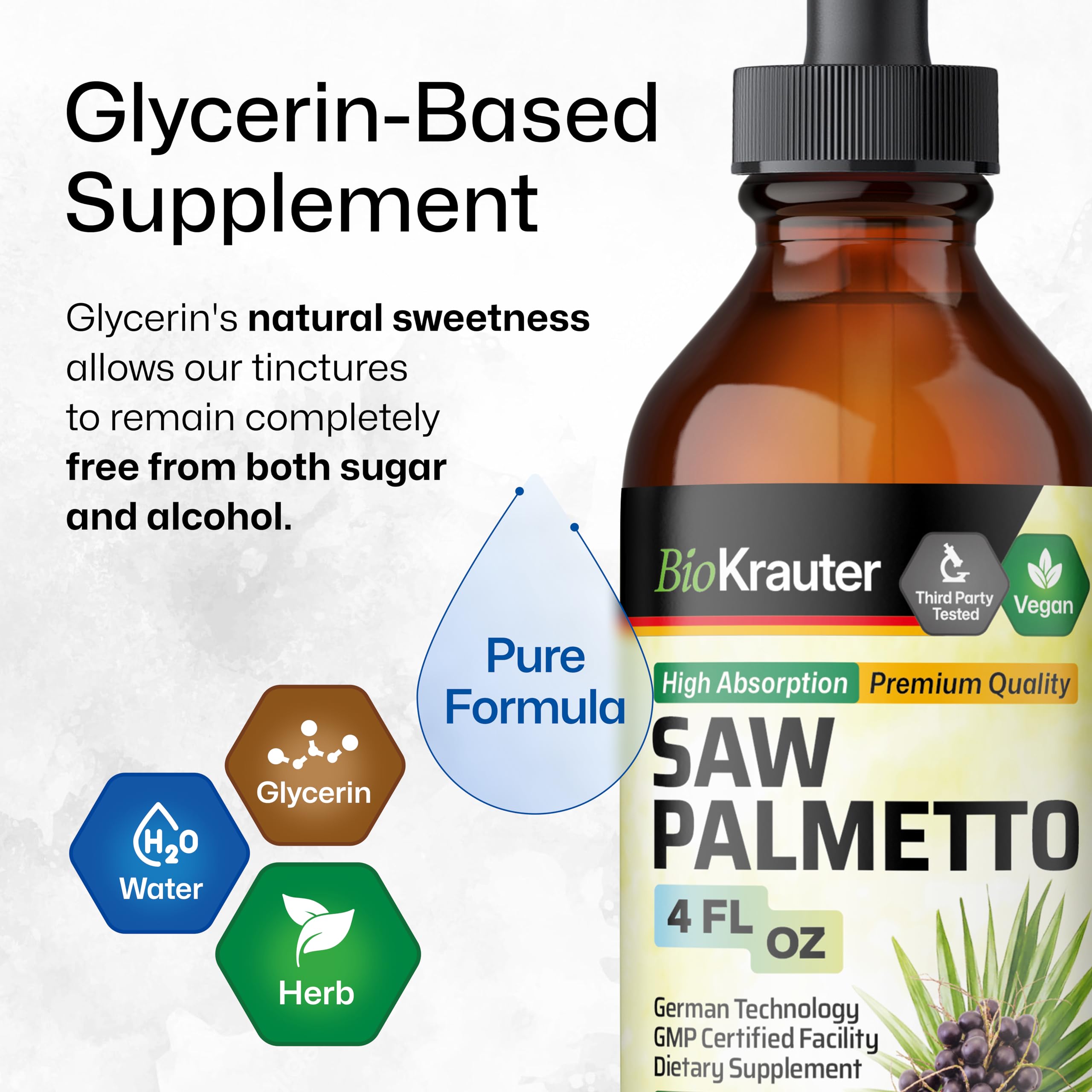 Non-GMO saw palmetto supplement