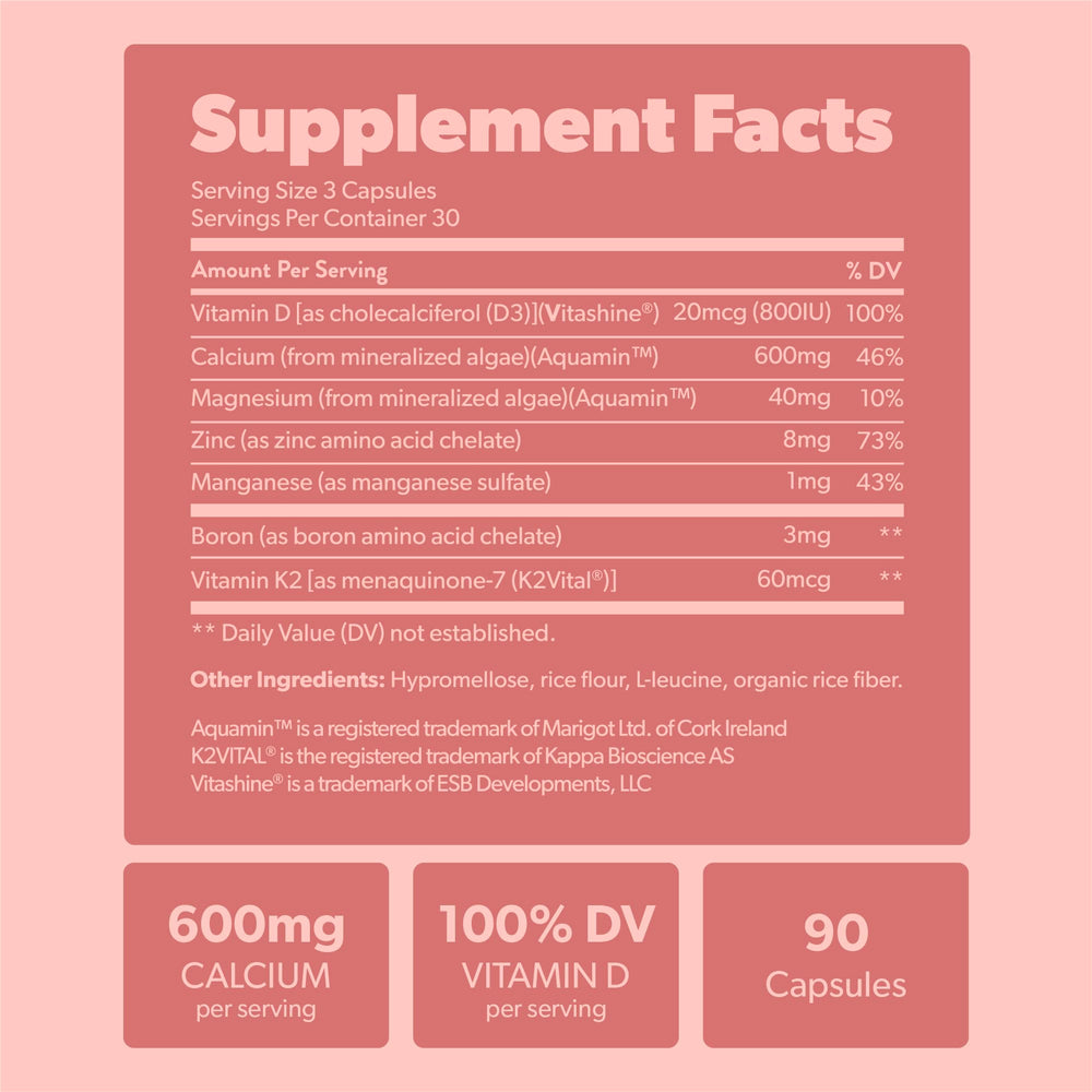 Non-GMO vegan calcium manufactured in the United States