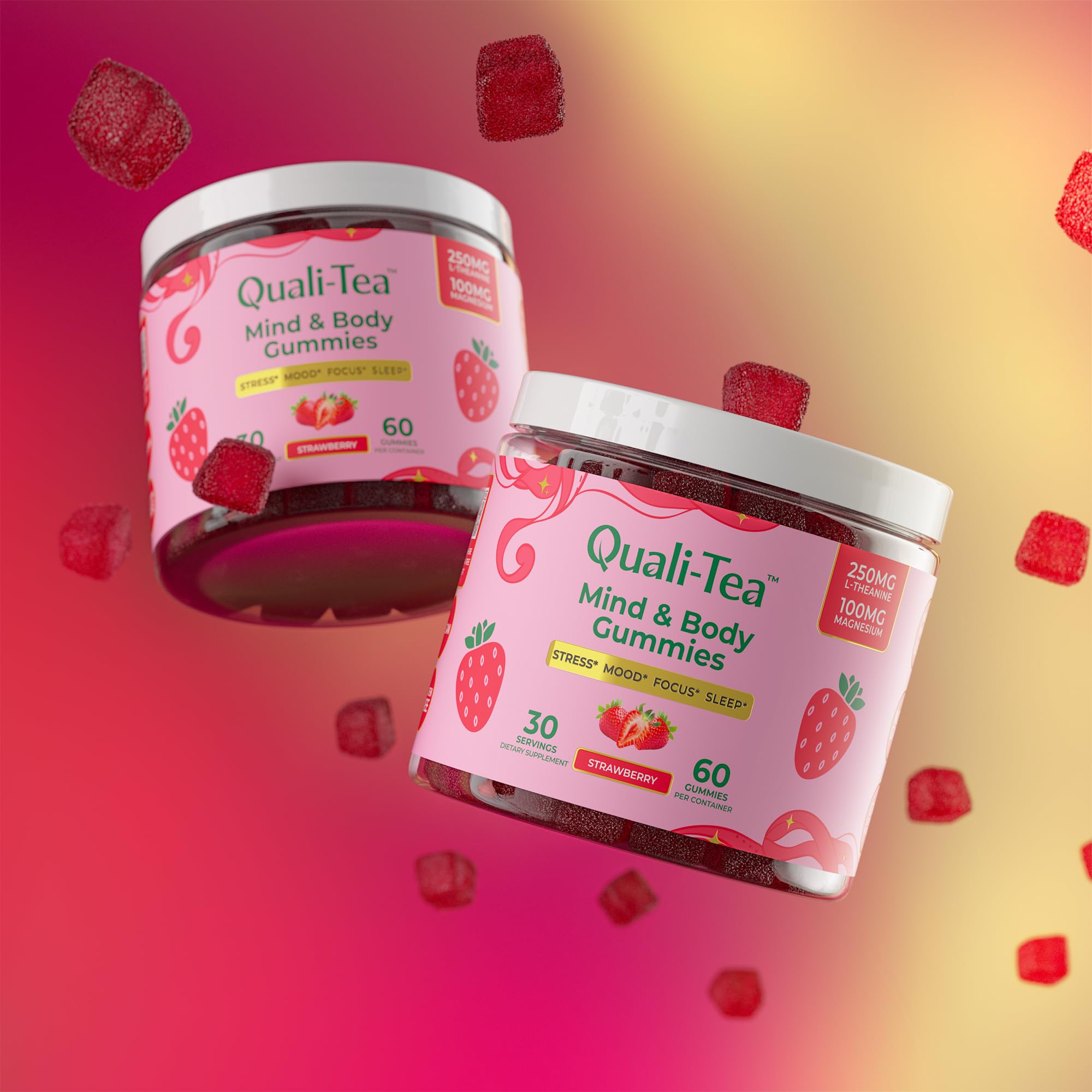 Non-GMO, vegan, gluten-free badge on product imagery