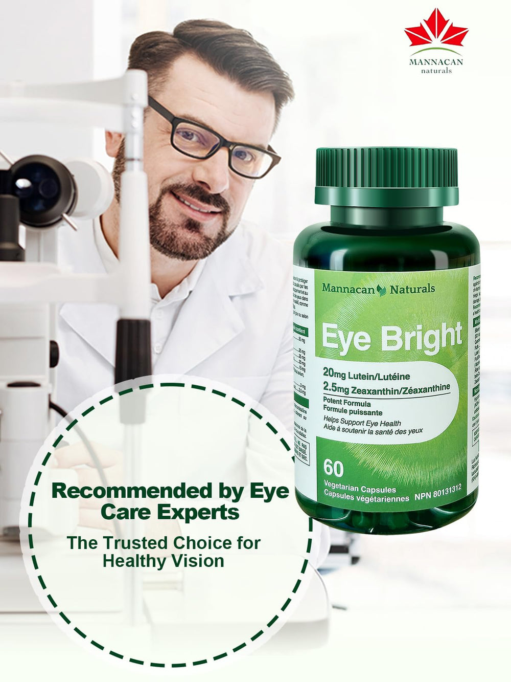 Non-GMO vegan ingredients label for the supplement