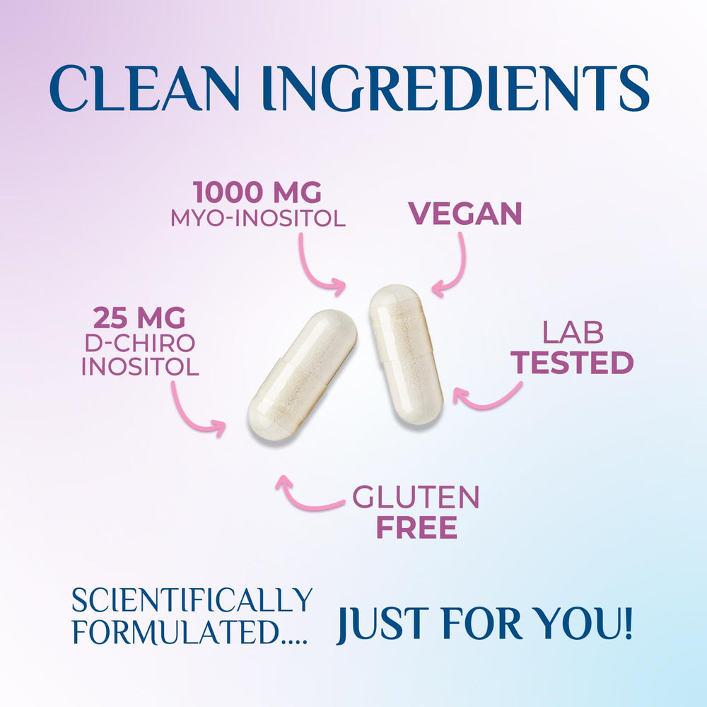 Non-GMO vegan inositol capsules