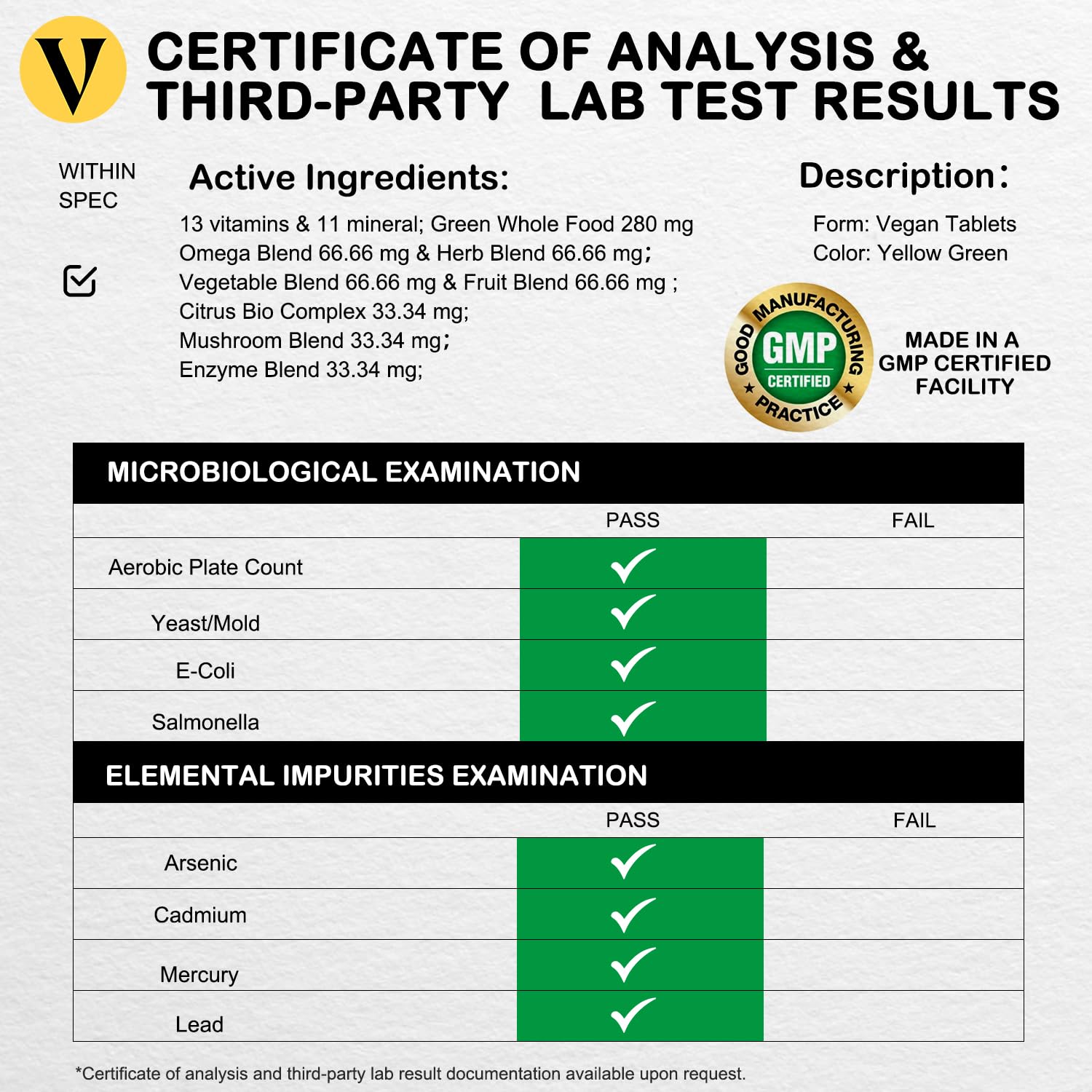 Non-GMO vegan multivitamin packaging