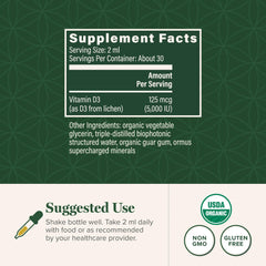 Non-GMO vegan Vitamin D3 liquid drops