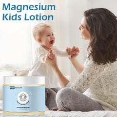 Non-greasy, fast-absorbing magnesium lotion for kids' skin care.