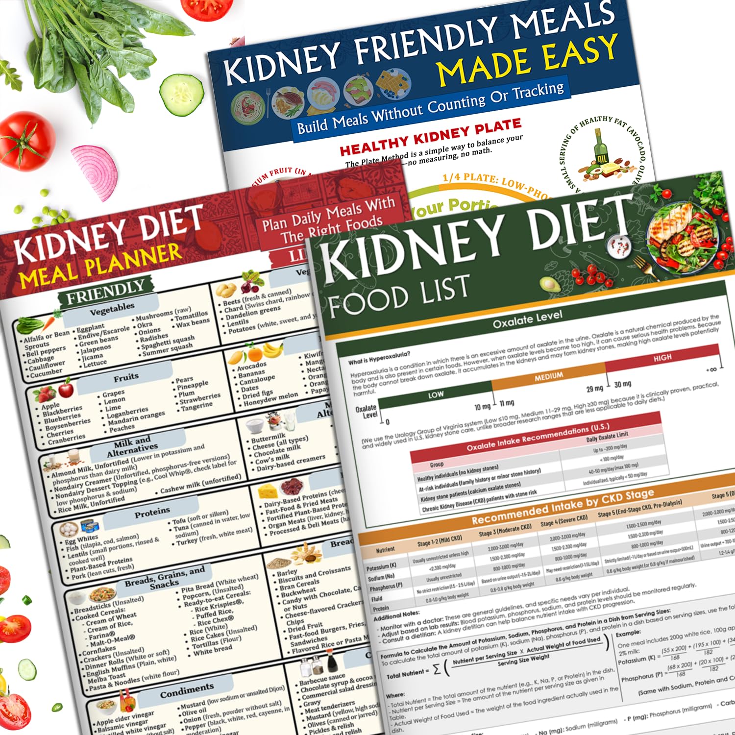Nonlae Set 3 kidney diet chart cover — quick reference for kidney-friendly meals