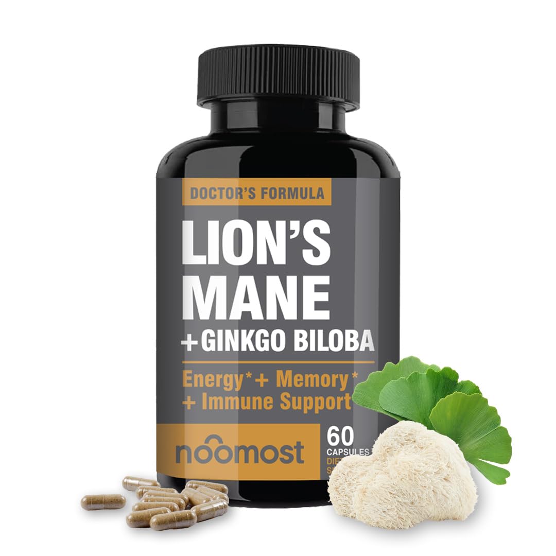 NooMost Lions Mane Organic Capsules bottle – 60 capsules