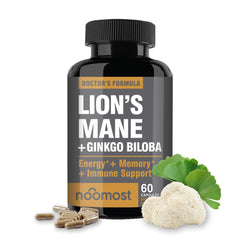 NooMost Lions Mane Organic Capsules bottle – 60 capsules