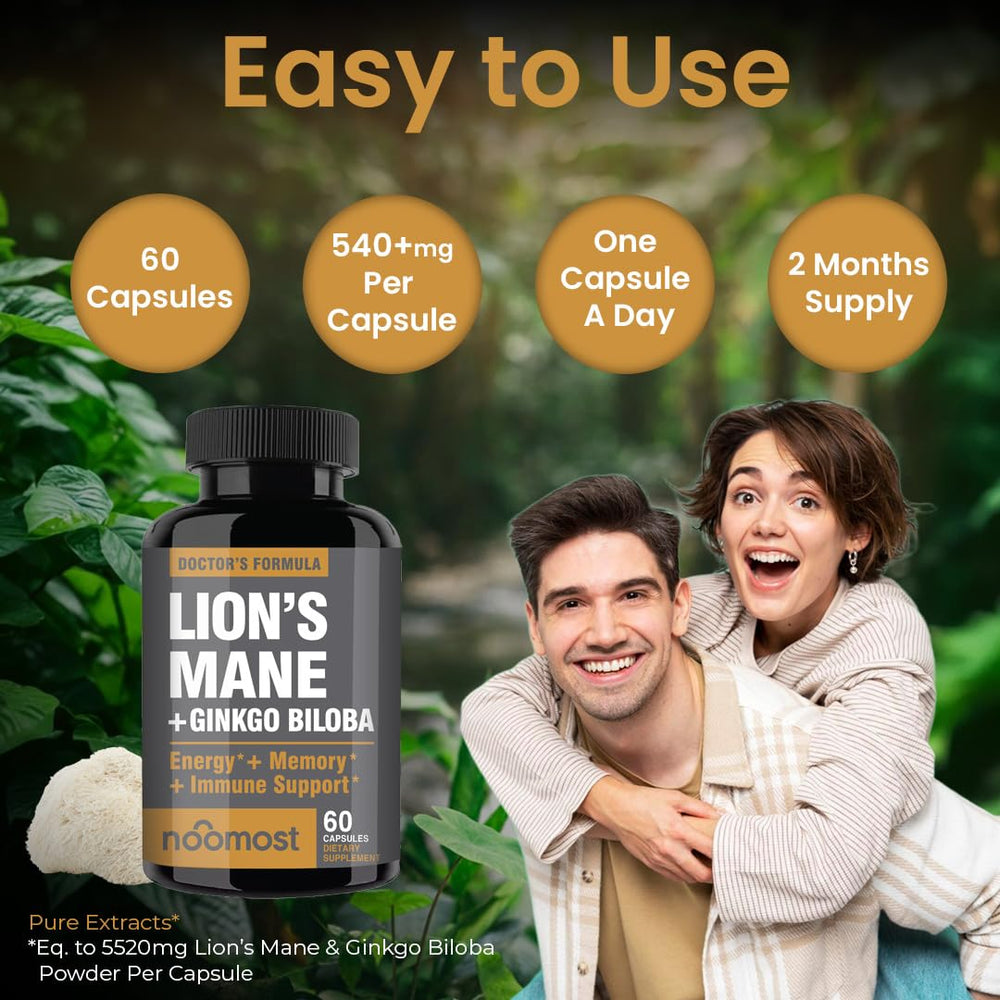 Organic USA-grown Lions Mane mushrooms used in capsules