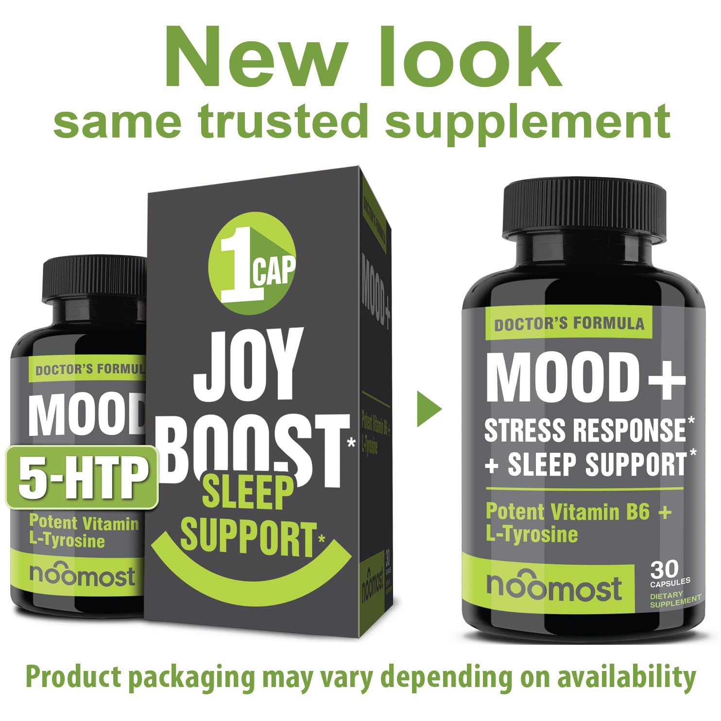 Close-up of NooMost Mood Support capsules