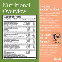 Noor Vitamins Energy+ packaging – front and back