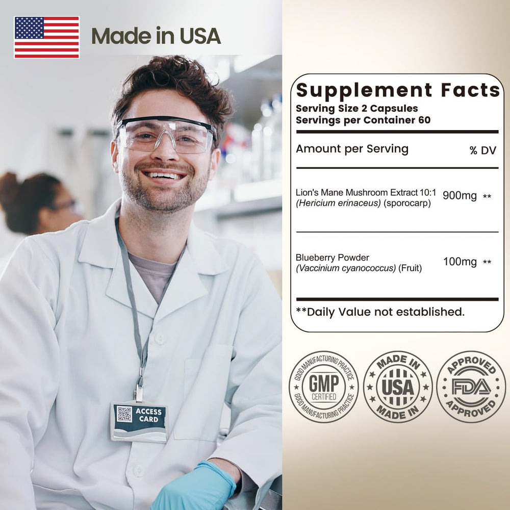 Fruit body Lion's Mane extract source image