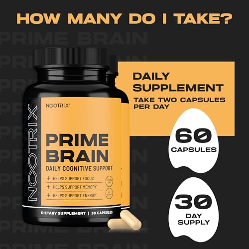 60 capsule bottle of Nootrix Prime Brain