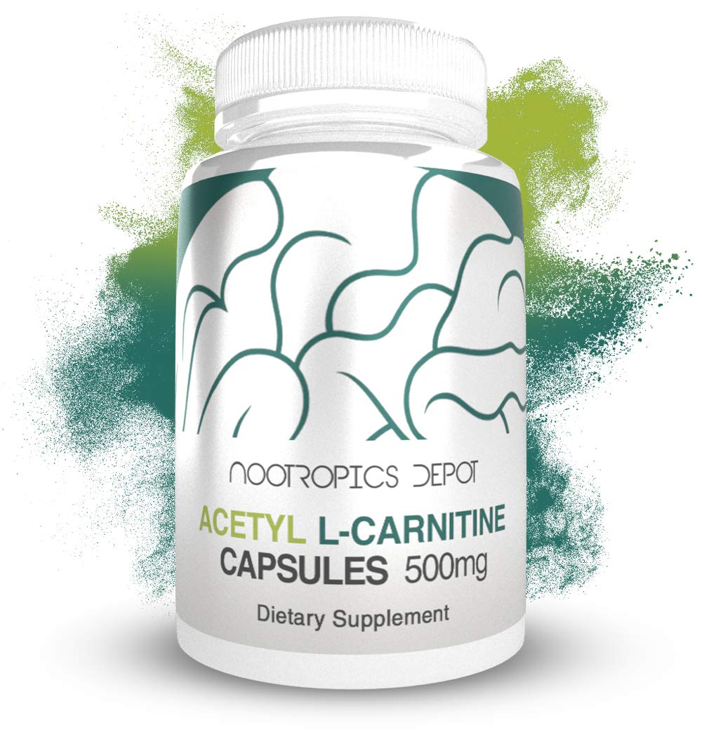Close-up of Acetyl L-Carnitine 500mg capsules