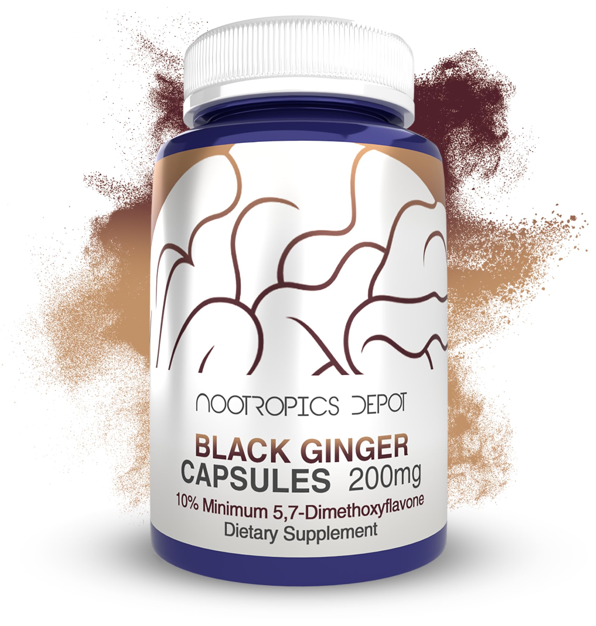Nootropics Depot Black Ginger Extract Capsules bottle front